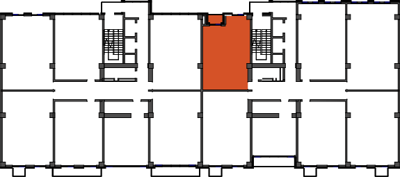 location of the building in the complex