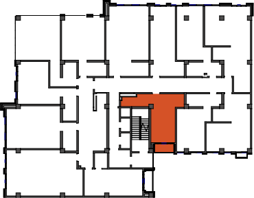 location of the building in the complex