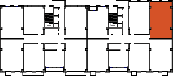 location of the building in the complex