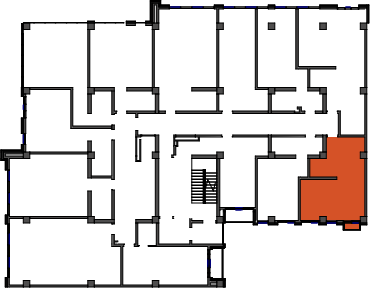 location of the building in the complex