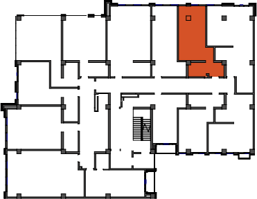 location of the building in the complex