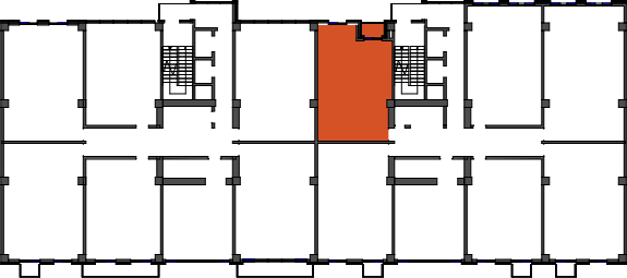 location of the building in the complex