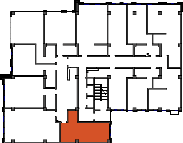 location of the building in the complex
