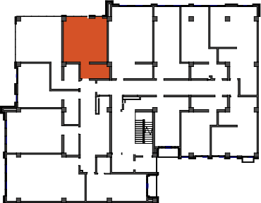 location of the building in the complex