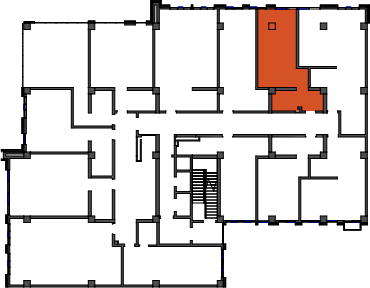 location of the building in the complex