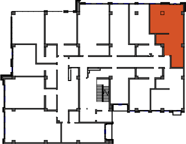 location of the building in the complex