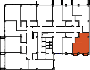 location of the building in the complex