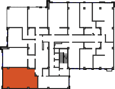 location of the building in the complex
