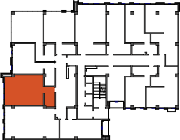location of the building in the complex