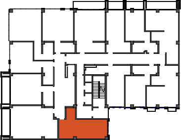 location of the building in the complex