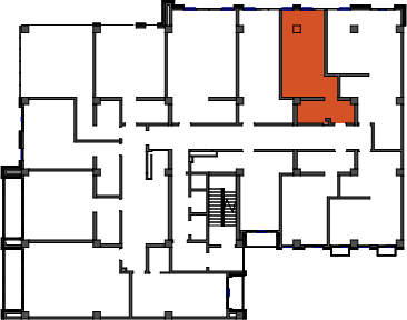 location of the building in the complex