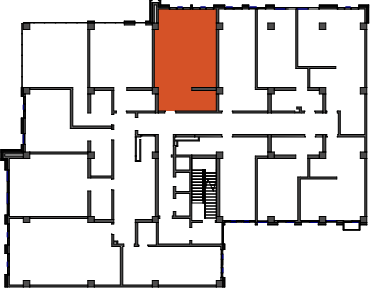 location of the building in the complex