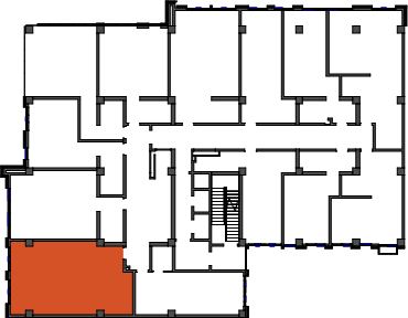 location of the building in the complex