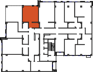 location of the building in the complex