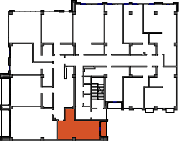 location of the building in the complex