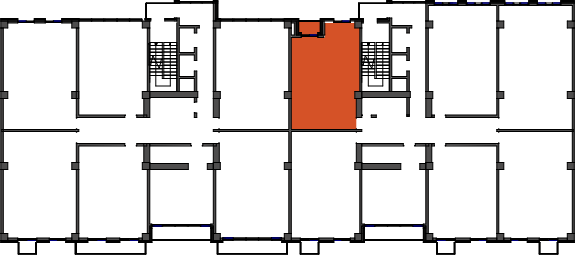 location of the building in the complex