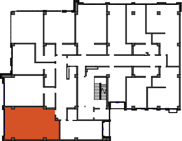 location of the building in the complex