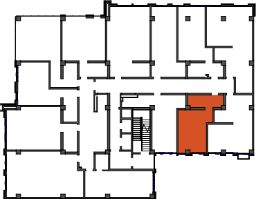 location of the building in the complex