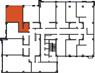location of the building in the complex