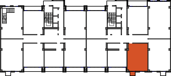 location of the building in the complex