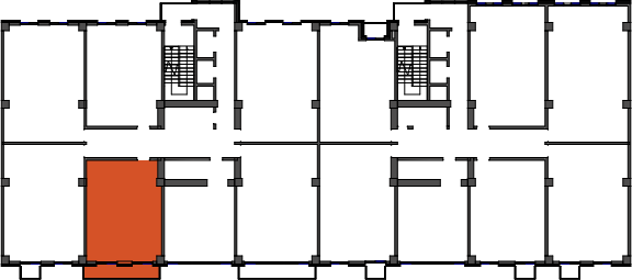 location of the building in the complex