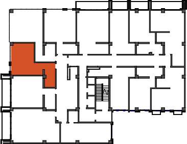 location of the building in the complex