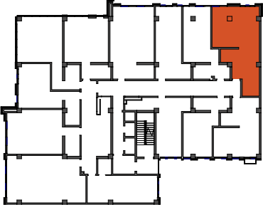 location of the building in the complex