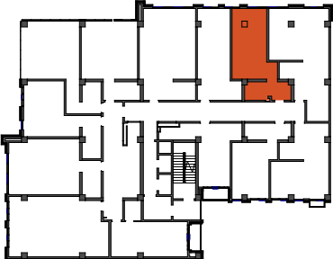 location of the building in the complex