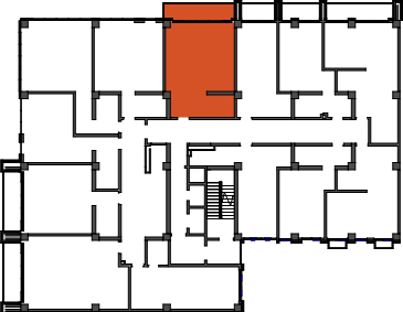 location of the building in the complex