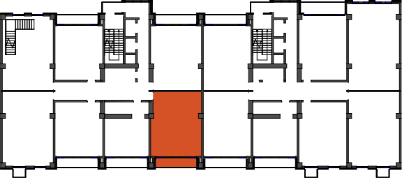 location of the building in the complex