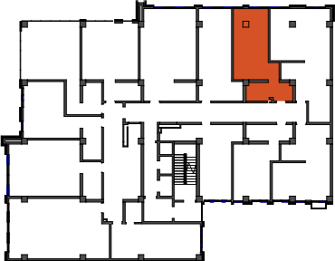 location of the building in the complex