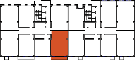 location of the building in the complex