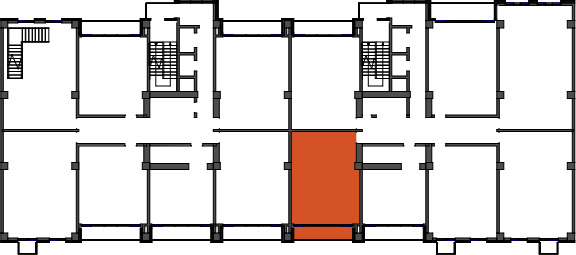 location of the building in the complex
