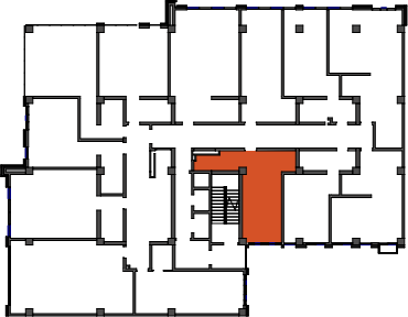 location of the building in the complex
