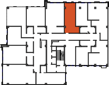 location of the building in the complex