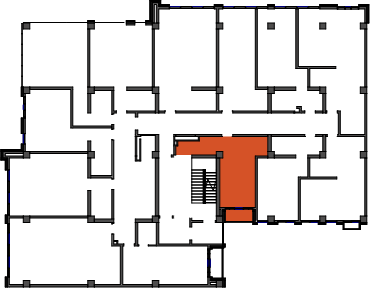 location of the building in the complex