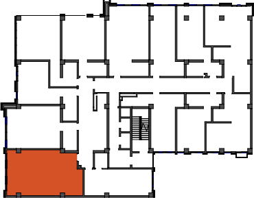 location of the building in the complex
