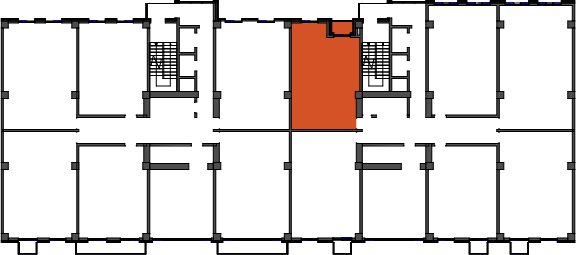 location of the building in the complex