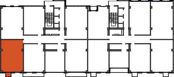 location of the building in the complex