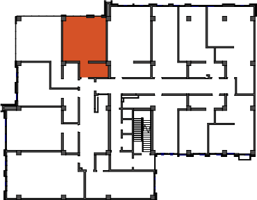 location of the building in the complex