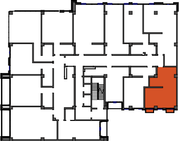location of the building in the complex
