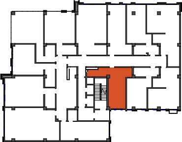 location of the building in the complex