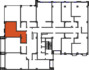 location of the building in the complex