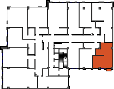 location of the building in the complex
