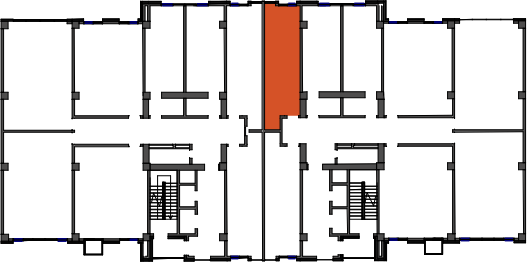 location of the building in the complex