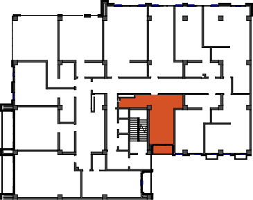 location of the building in the complex
