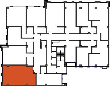 location of the building in the complex