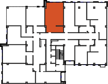 location of the building in the complex