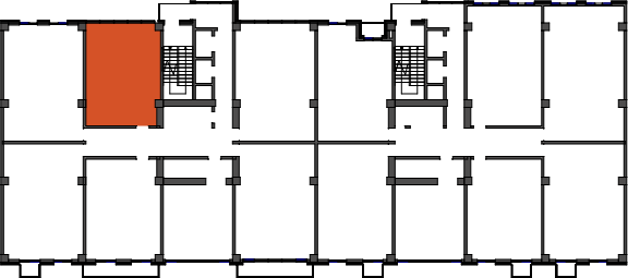 location of the building in the complex