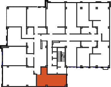 location of the building in the complex